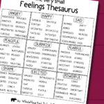 Free Emotions Chart Printable