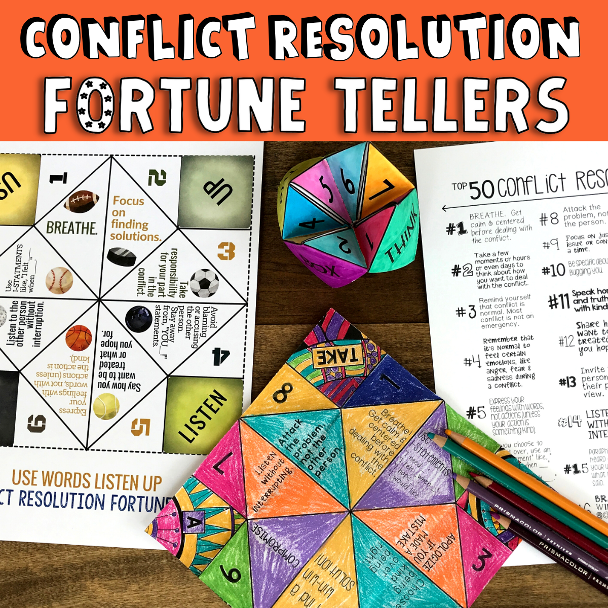 Conflict Resolution Activity for Kids Social Emotional Learning Game