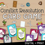 Conflict Resolution Card Game for Kids Social Skills Small Group Counseling Activity