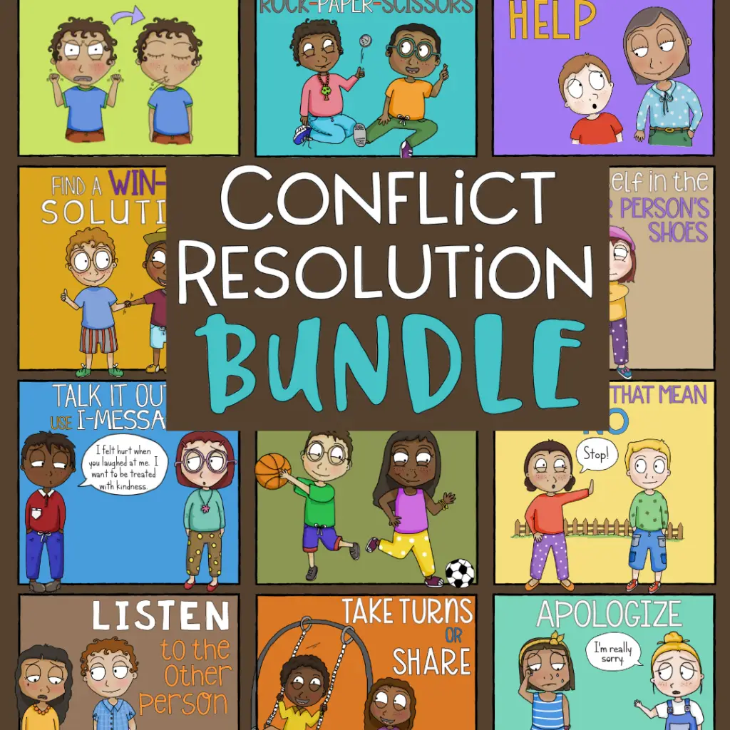 Conflict Resolution Lesson and Social Skills Activities for Elementary Students
