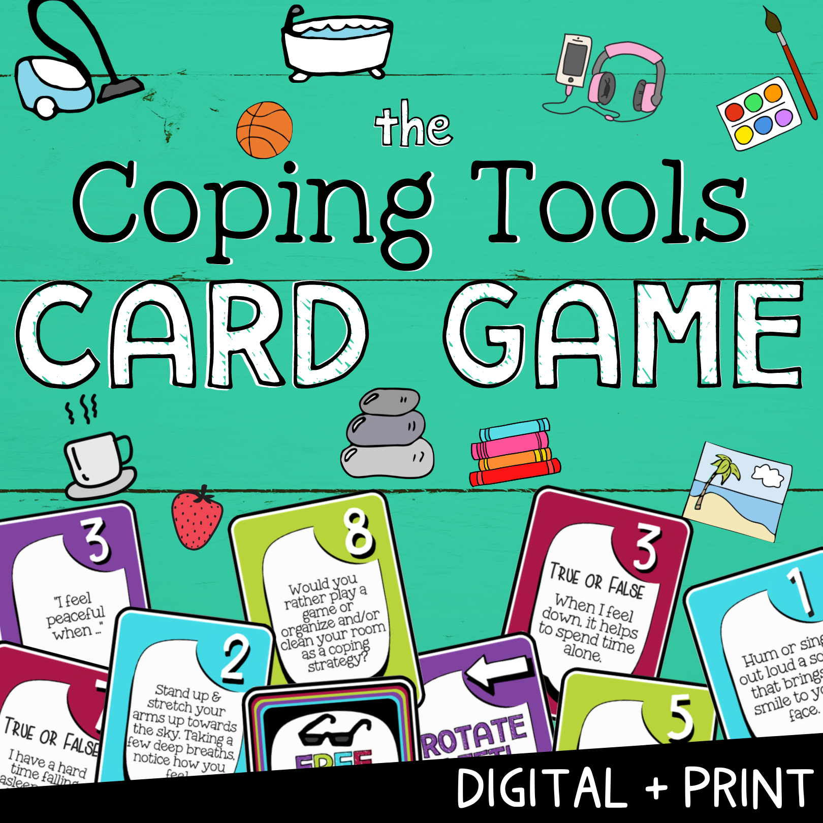 Coping Tools Game for Kids Self-Control Small Group Activity