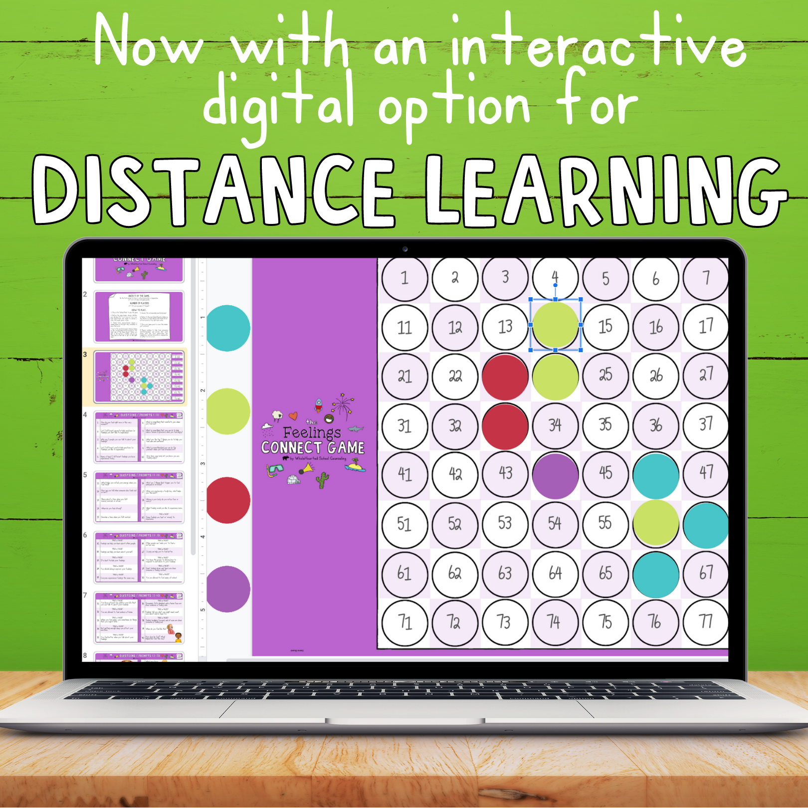 Virtual Feelings Game for Kids for Distance Learning