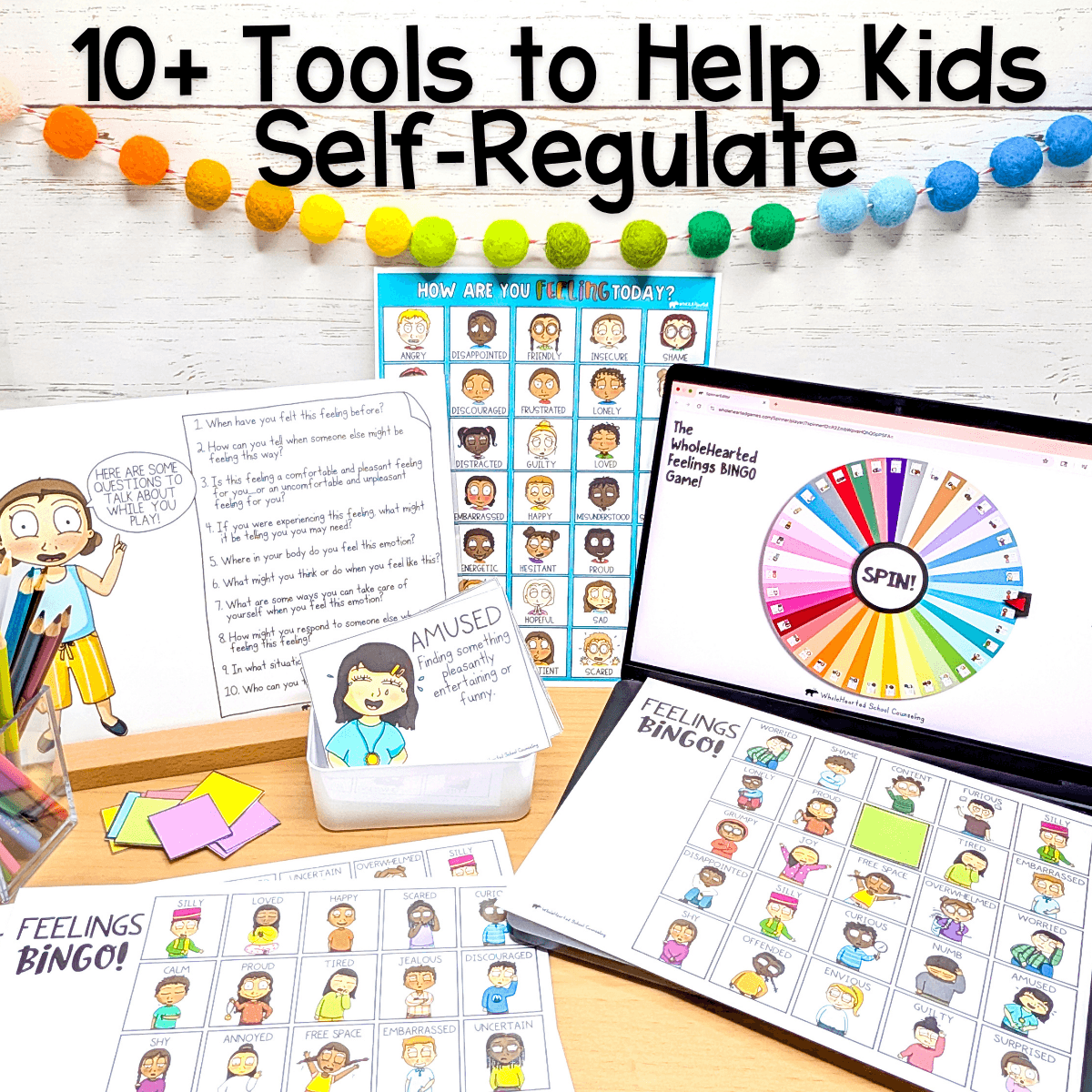 Feelings Games Social Emotional Learning Activities for Kids feelings lessons emotion Bingo and feelings posters