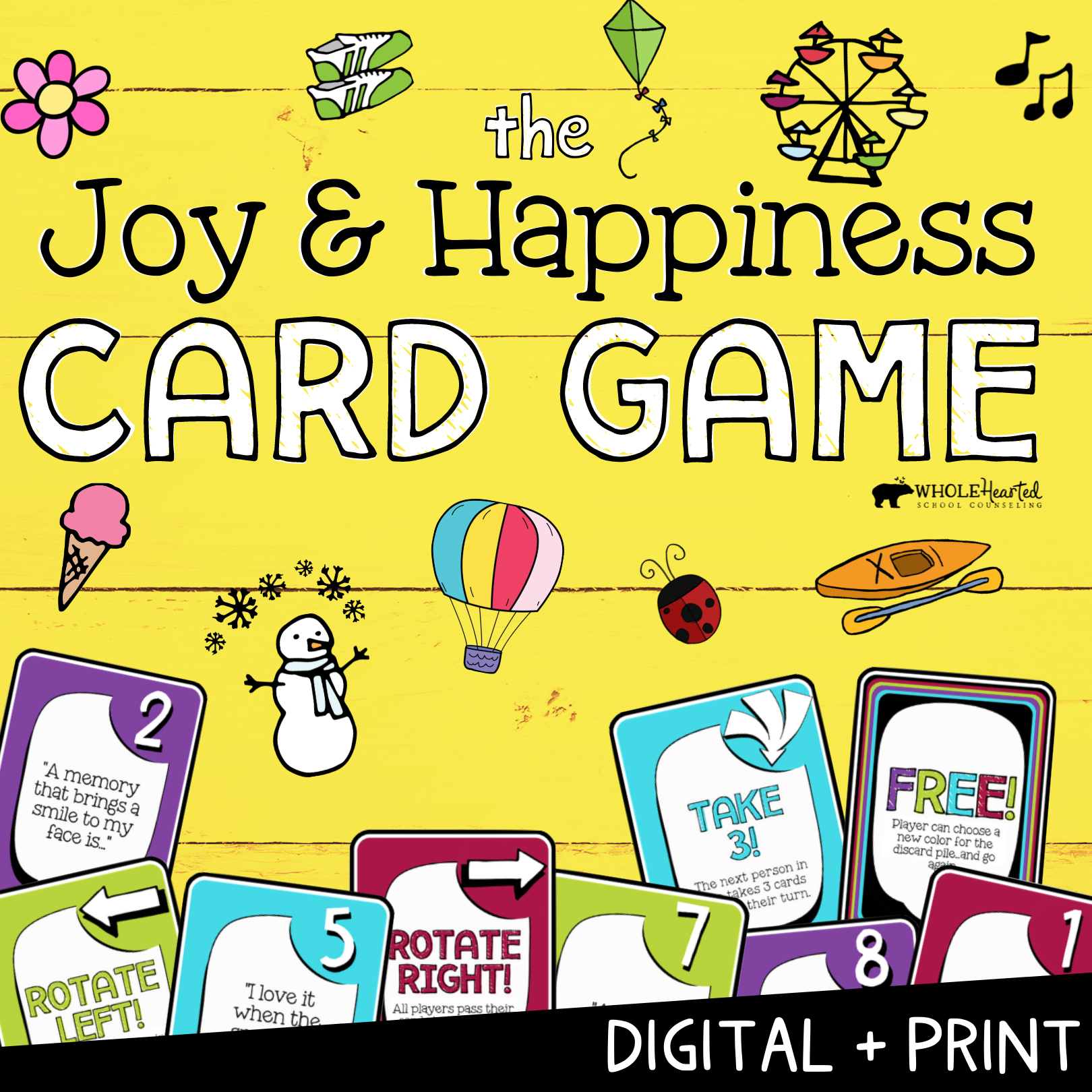 Joy and Happiness Card Game Small Group Counseling