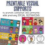 No Touch Greeting Visual Supports for Elementary Students