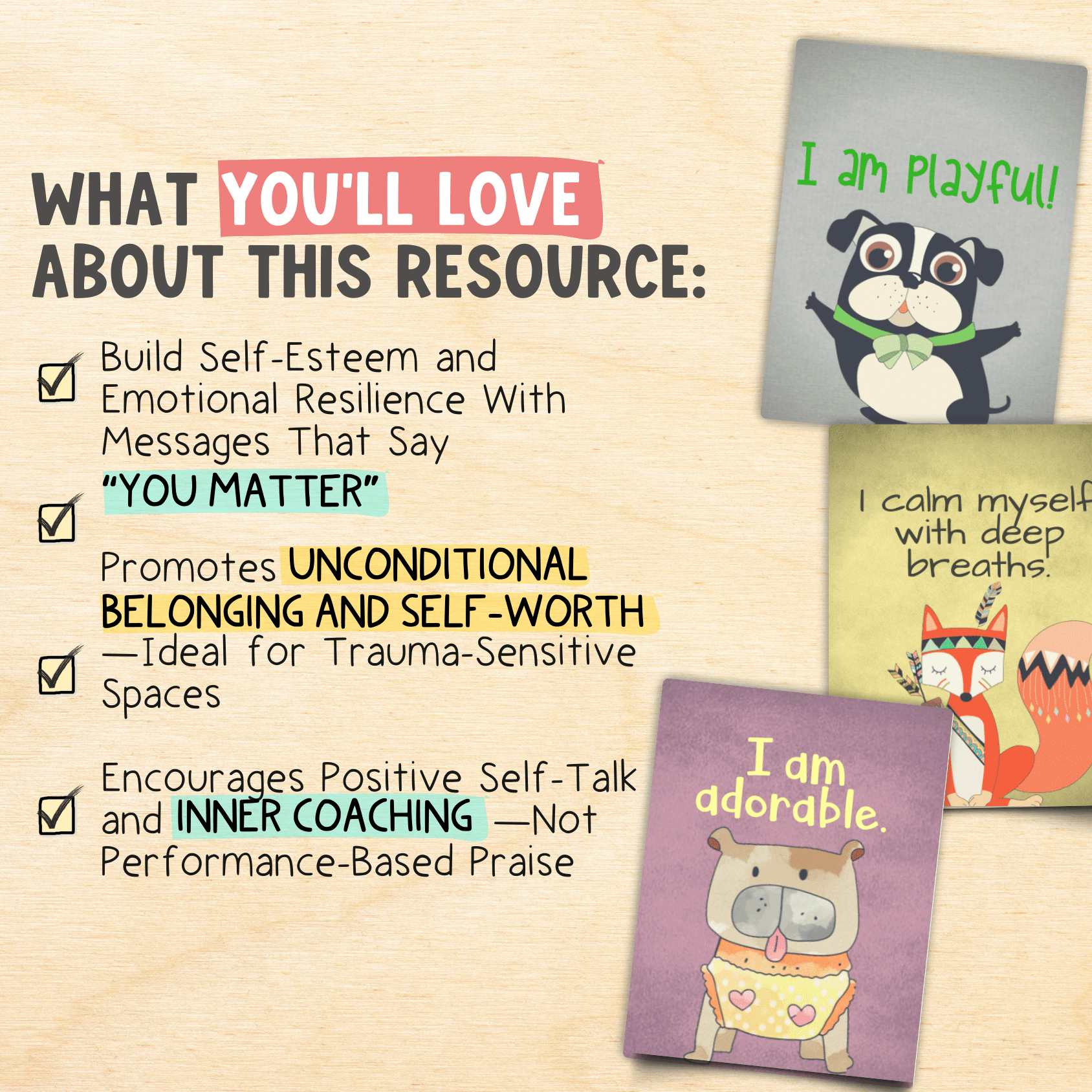 Positive Affirmation Cards Brag Tags