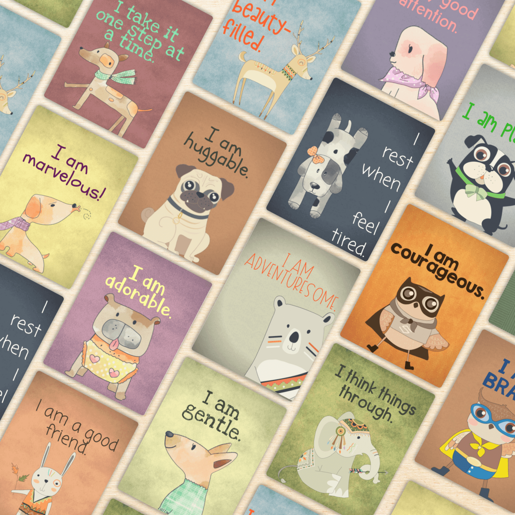 Positive Affirmation Cards for Kids