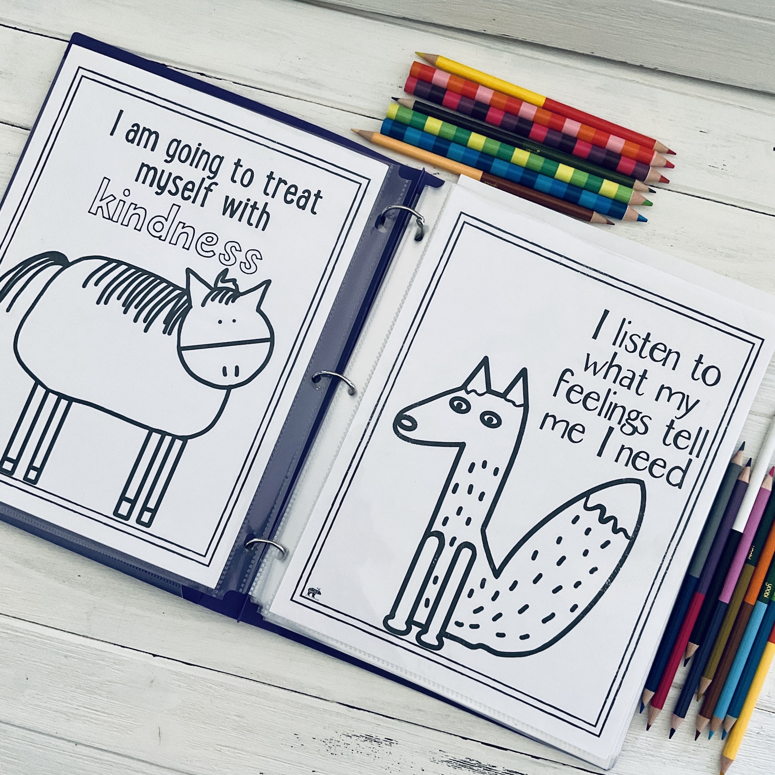 Positive Affirmation Coloring Pages for Calm Corner