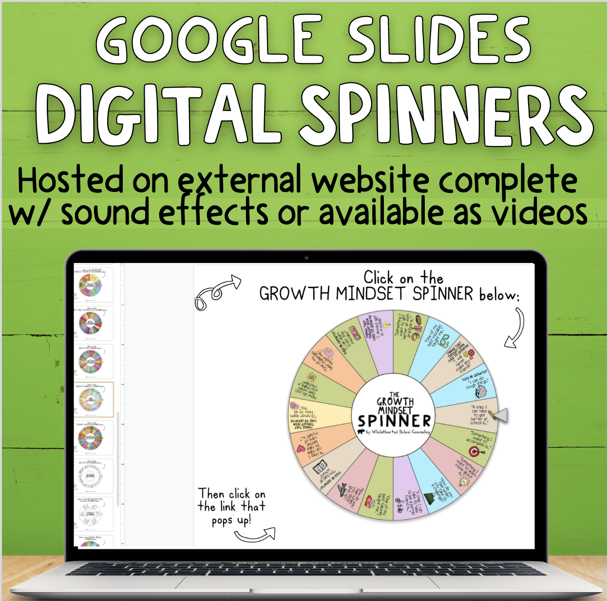 SEL Digital Spinners for Morning Meeting and Small Group Activities