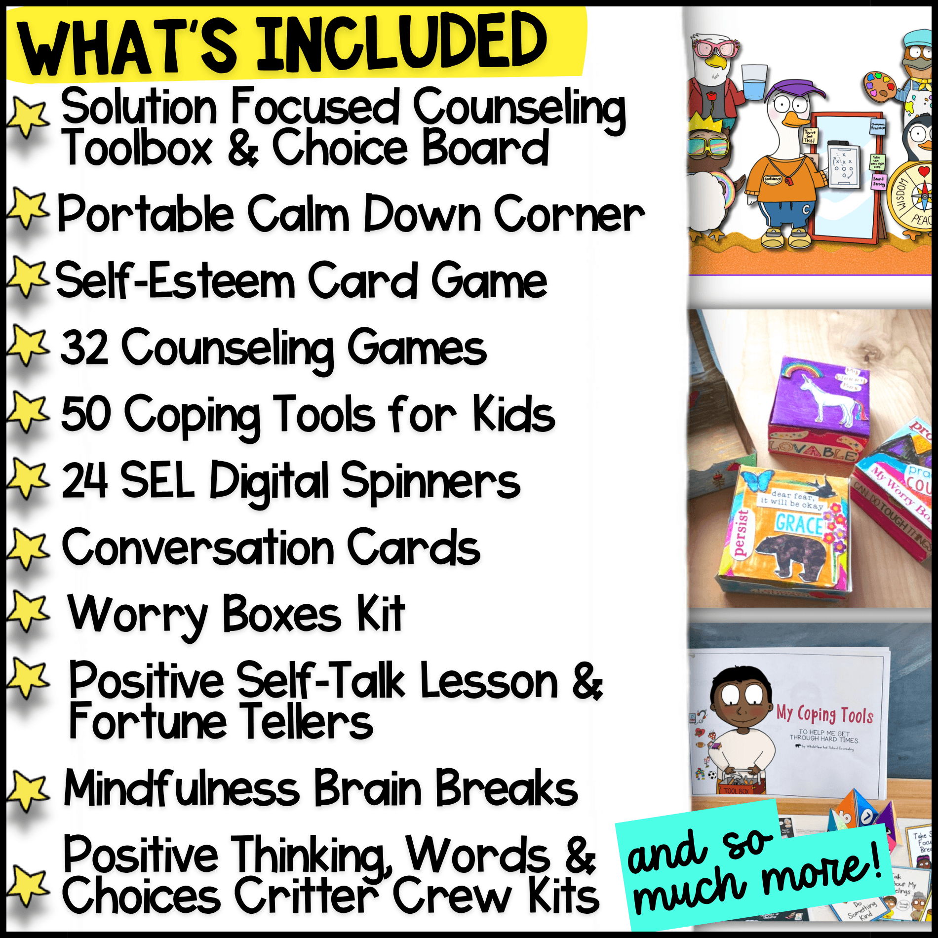 School Counseling Games Individual Activities Coping Skills
