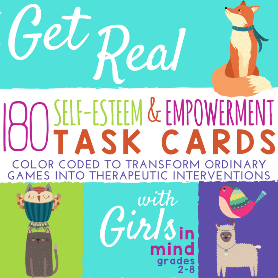 Self-Esteem and Empowerment Task Cards for Girls Groups
