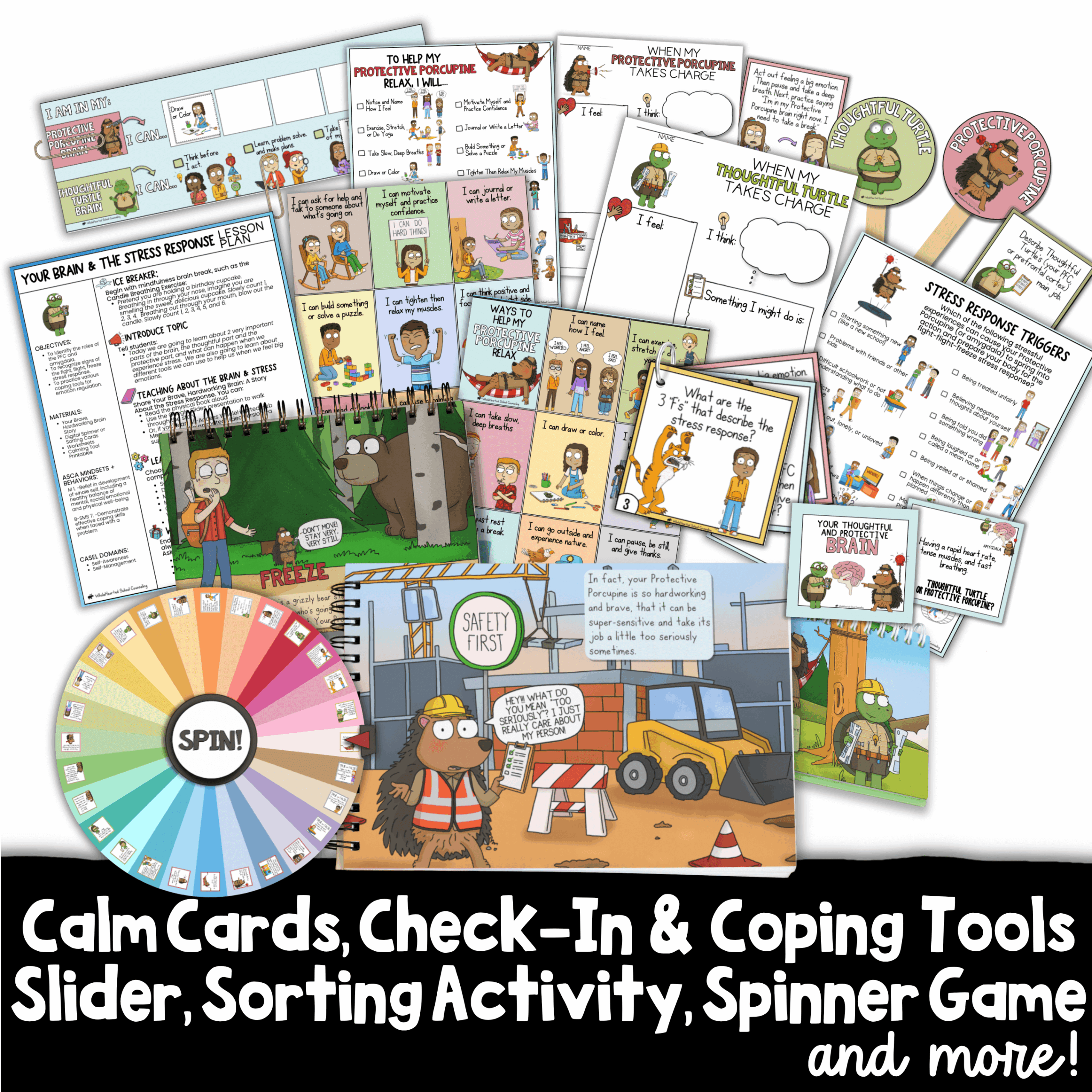 Stress Response Lesson Brain Feelings SEL Acvitities