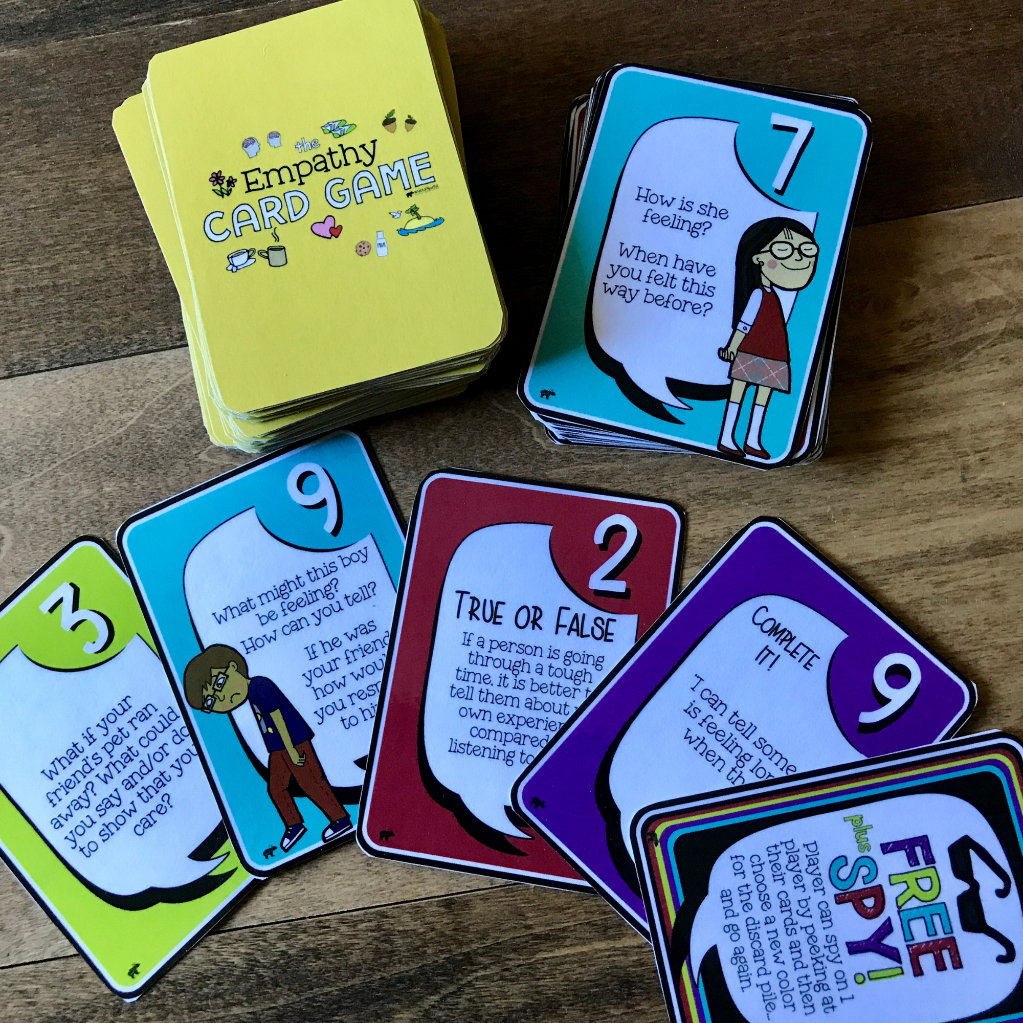 The Empathy Card Game for Kids Social Skills Activity