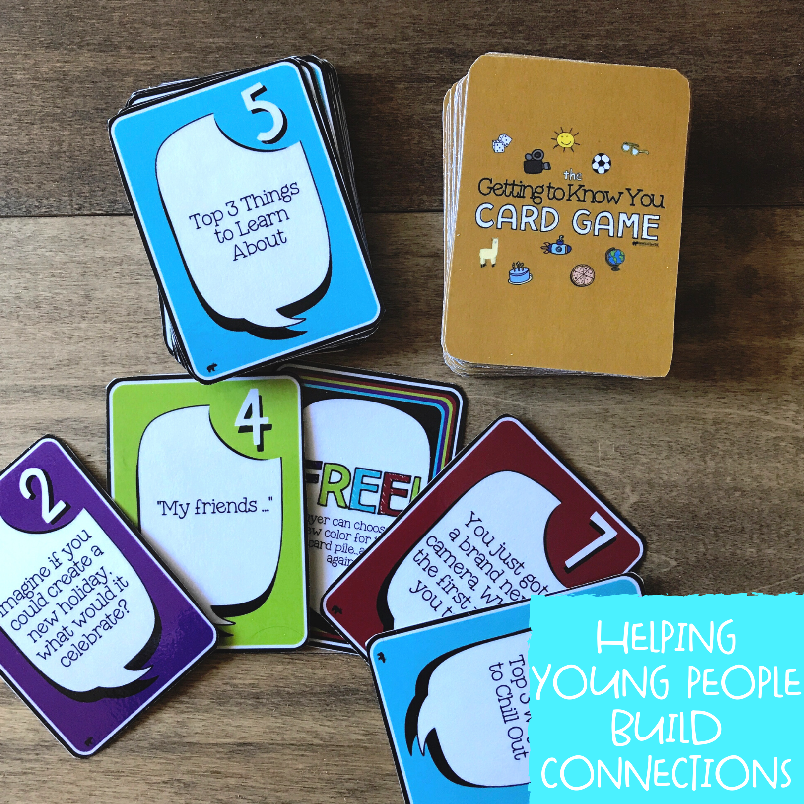 Conversation Starter Card Game for Back to School
