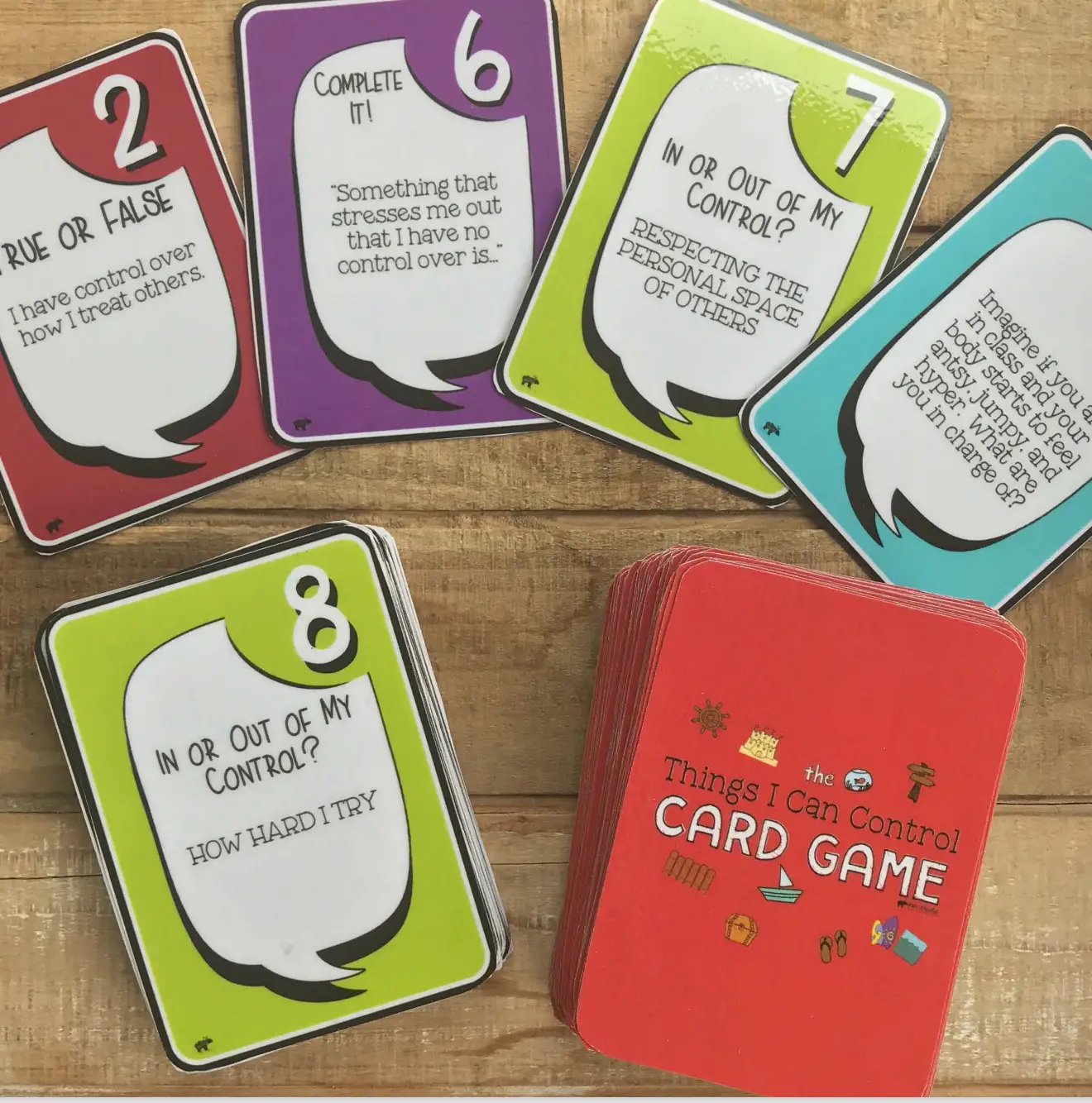 The Things I Can Control Game for Kids Self-Control Activty The Things I Can Control Card Game