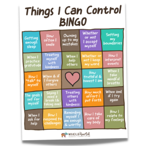 Free Things You Can Control Problem Solving School Counseling Tool