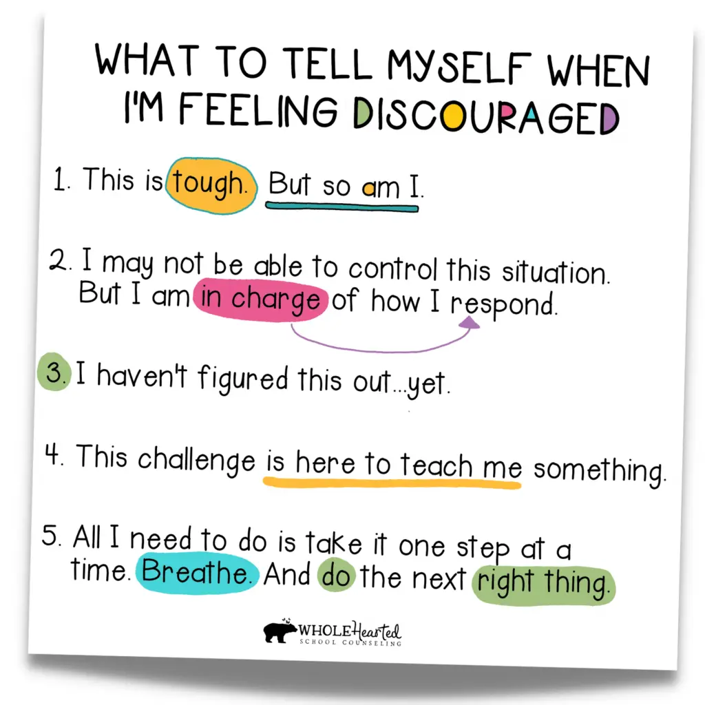 Growth Mindset Affirmations for When You Feel Discouraged
