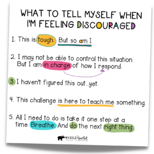 Growth Mindset Affirmations for When You Feel Discouraged