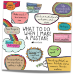 What to Do When You Make a Mistake Free Growth Mindset Poster