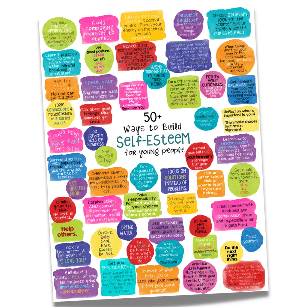 50 Ways to Build Self Esteem for Teens
