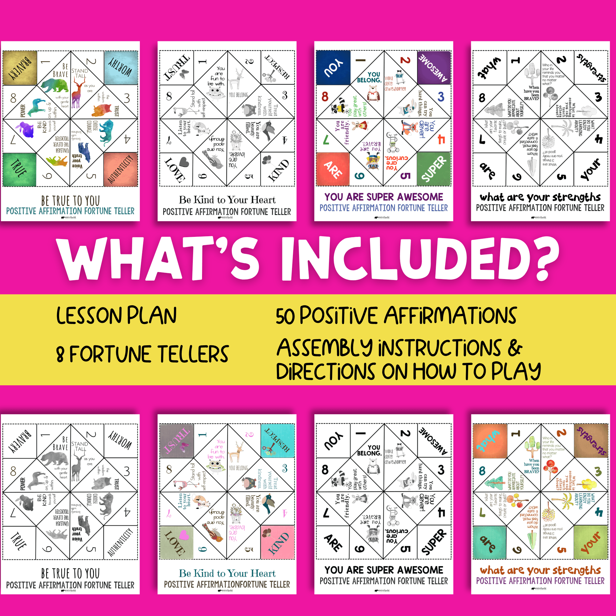 positive affirmation social emotional learning activity school counseling lessons