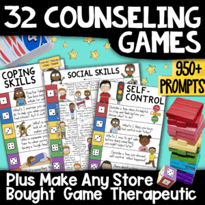 32 counseling games to use with small groups and turn store bought games into counseling ones to save money
