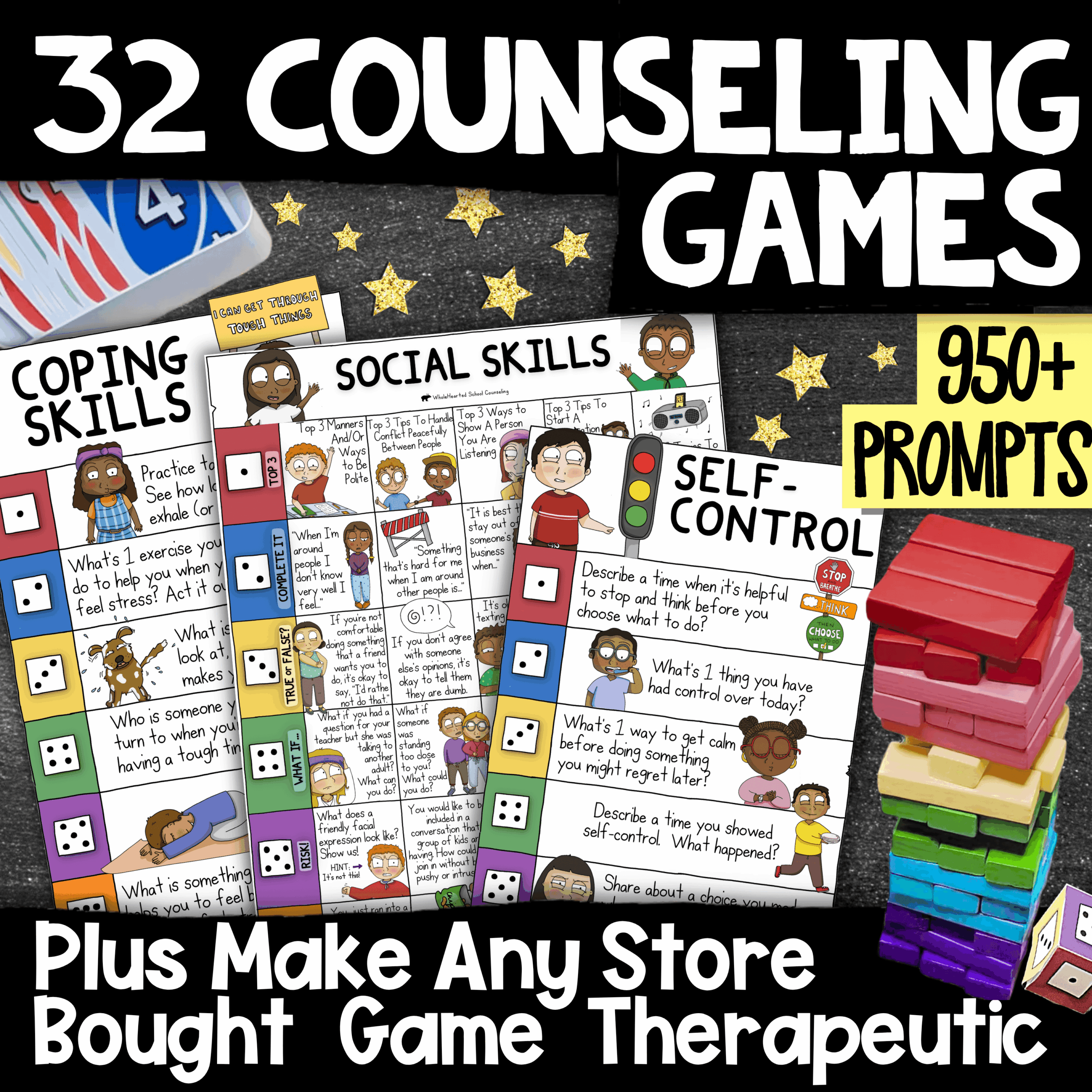 Counseling Games Small Group Counseling Social Skills SEL activities 2 32 counseling games for small groups and individual therapy turn any store bought game into a counseling one