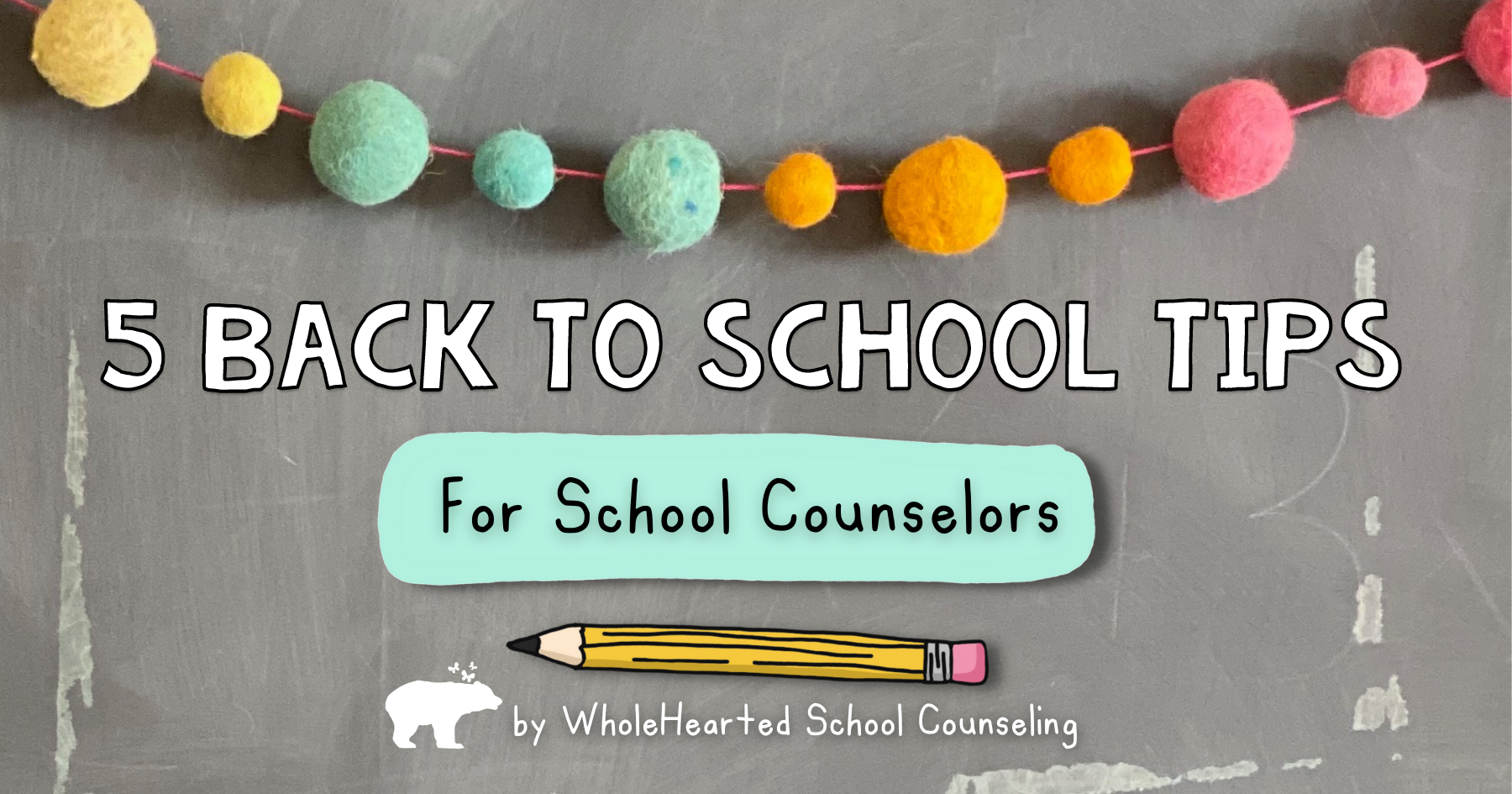 Chalkboard with tips for school counselors