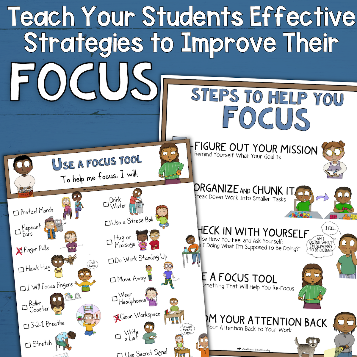 Steps that helps students learn and focus in class.