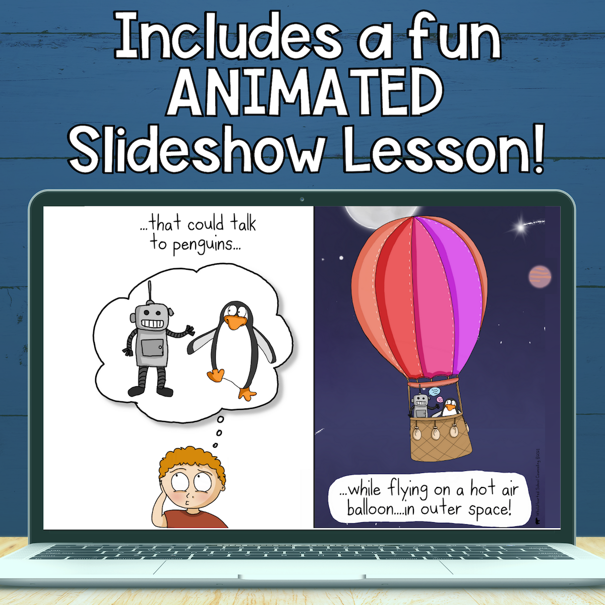 Slideshow lesson that teaches kids how to focus and have self-control