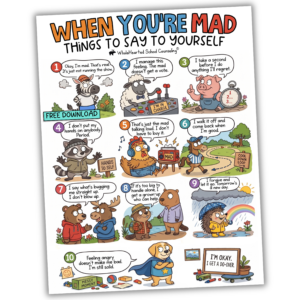 When You're Mad: What to Tell Yourself Free Poster