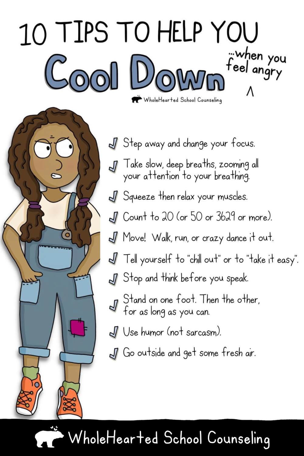 10 Tips to Help Kids Cool Down When They Feel Angry by WholeHearted School Counseling