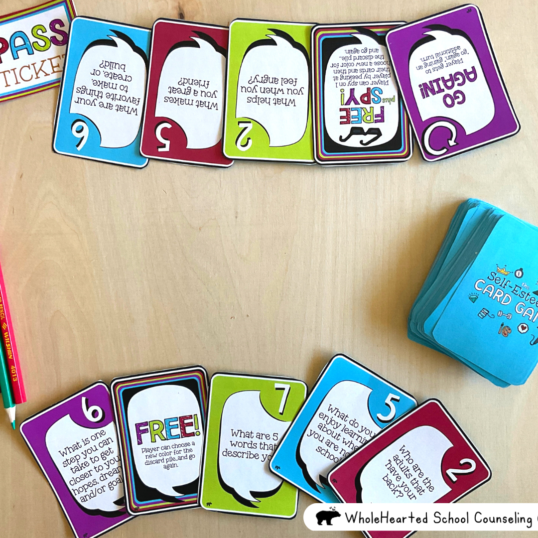 Solution Focused Counseling Self-Esteem Card Game for Kids and Teens