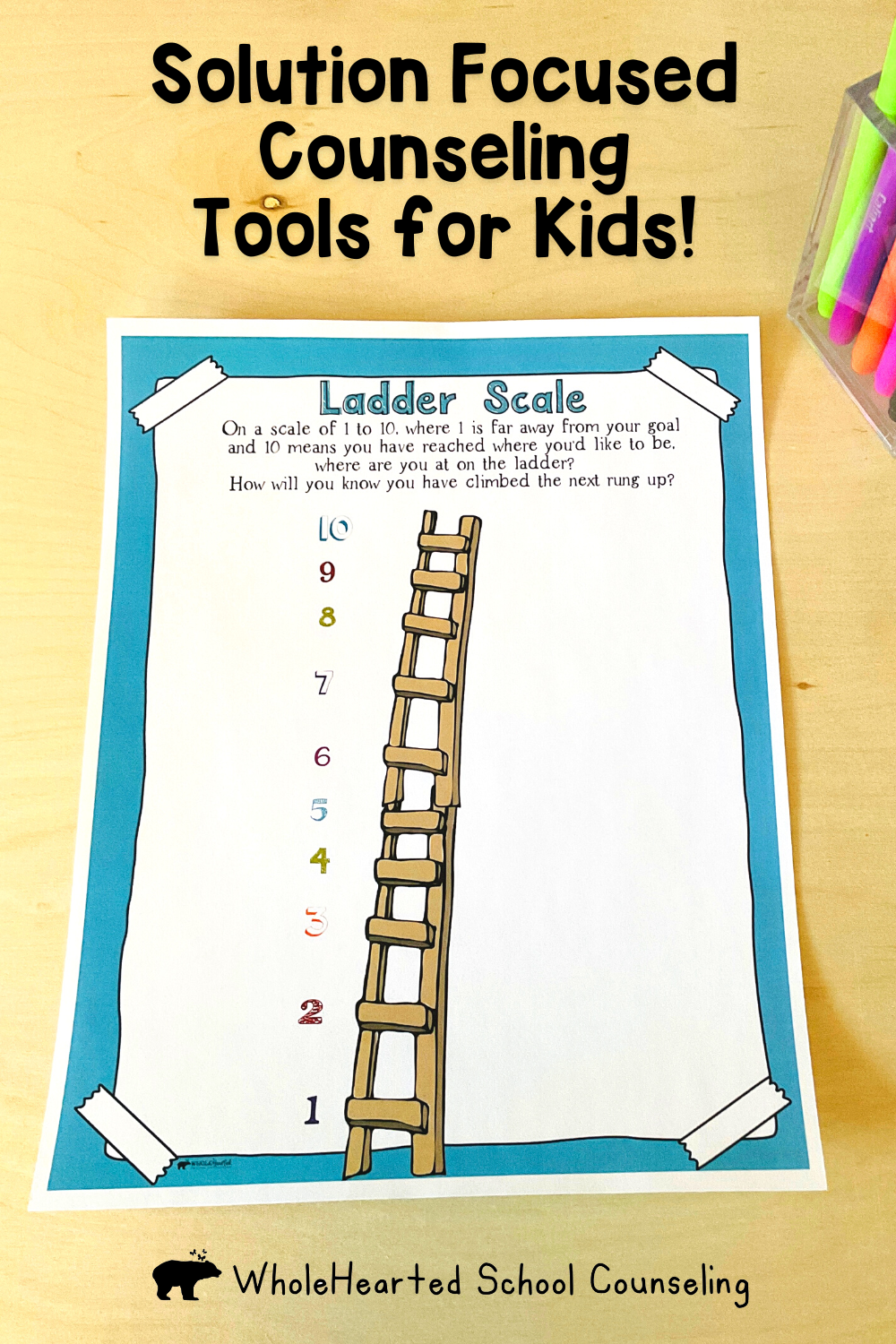 Solution Focused Ladder Scale for Kids