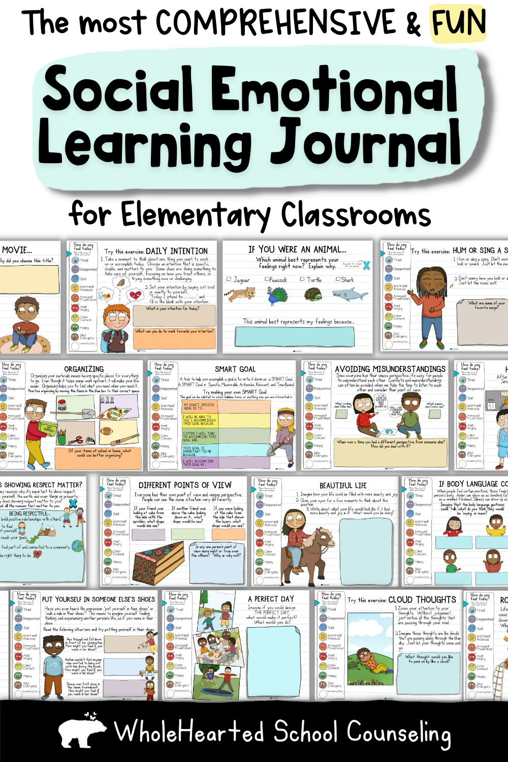Social Emotional Learning Journal pages