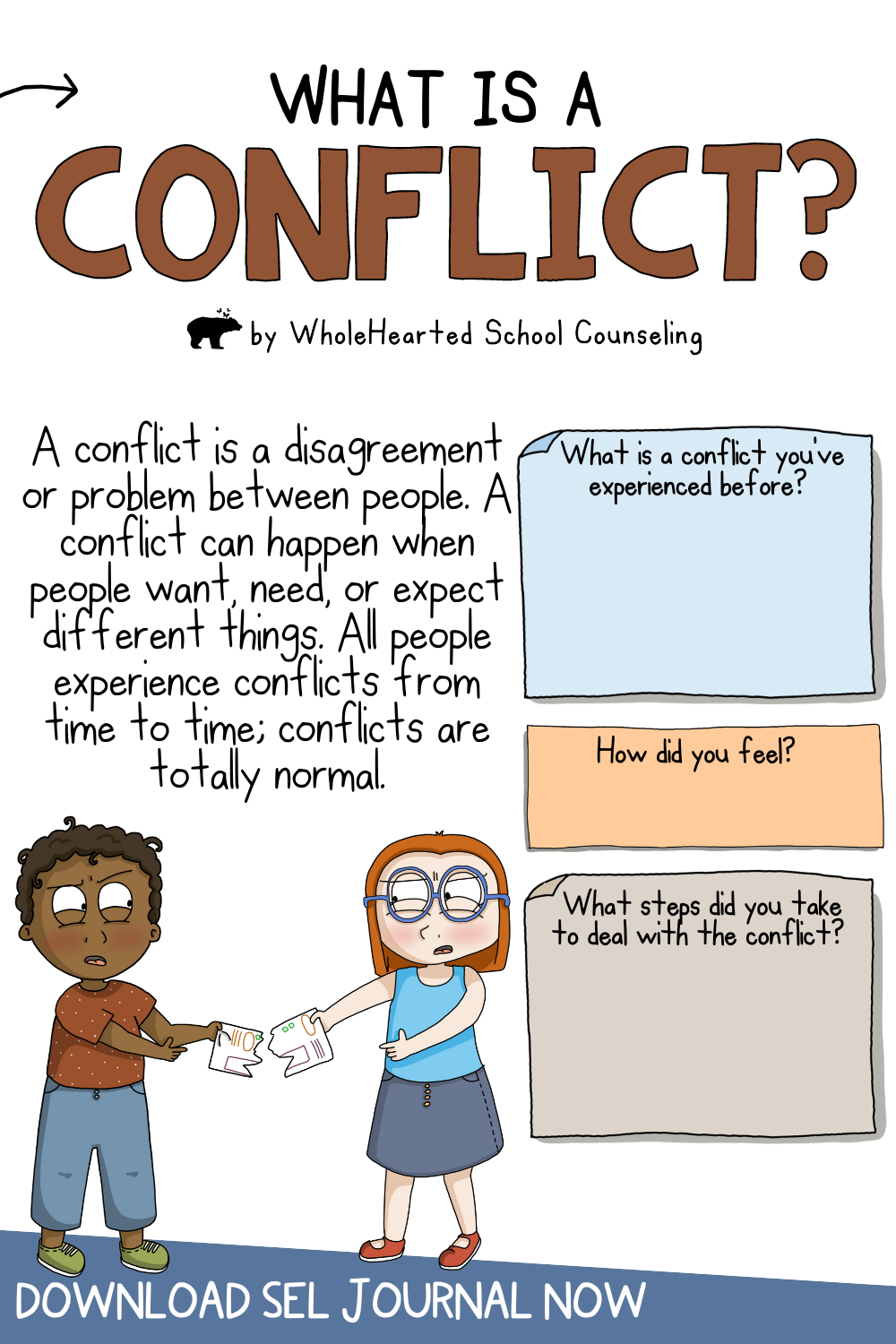 What is Conflict poster for kids.