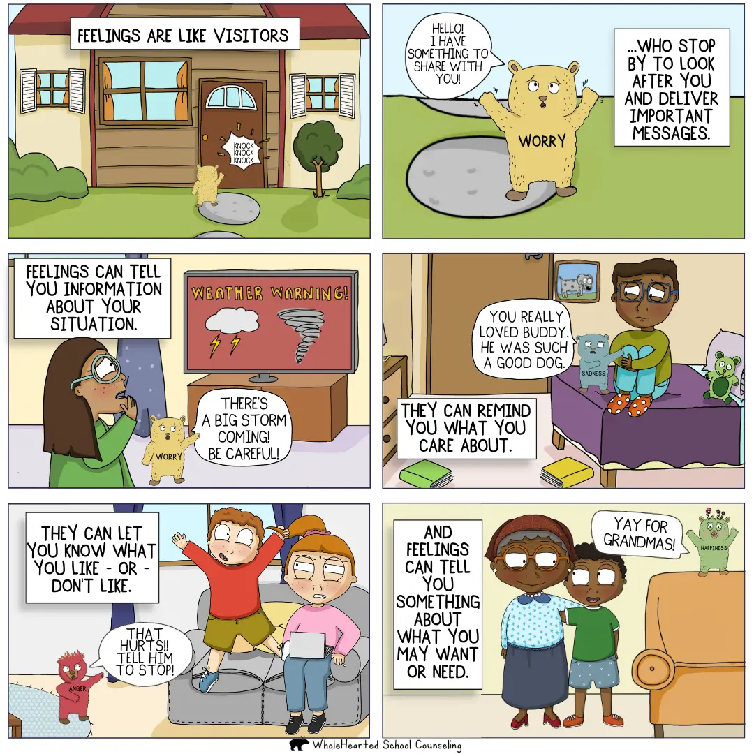 Comic Strip About Feelings for Kids!
