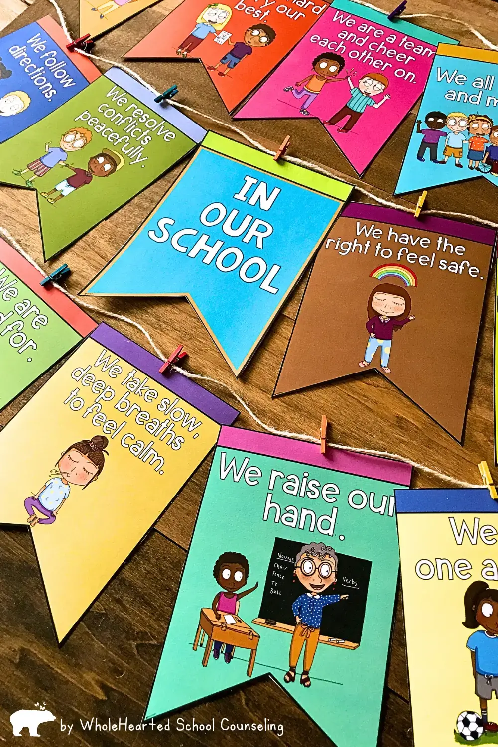 Classroom Rules and Expectations Banner for Elementary Classroom