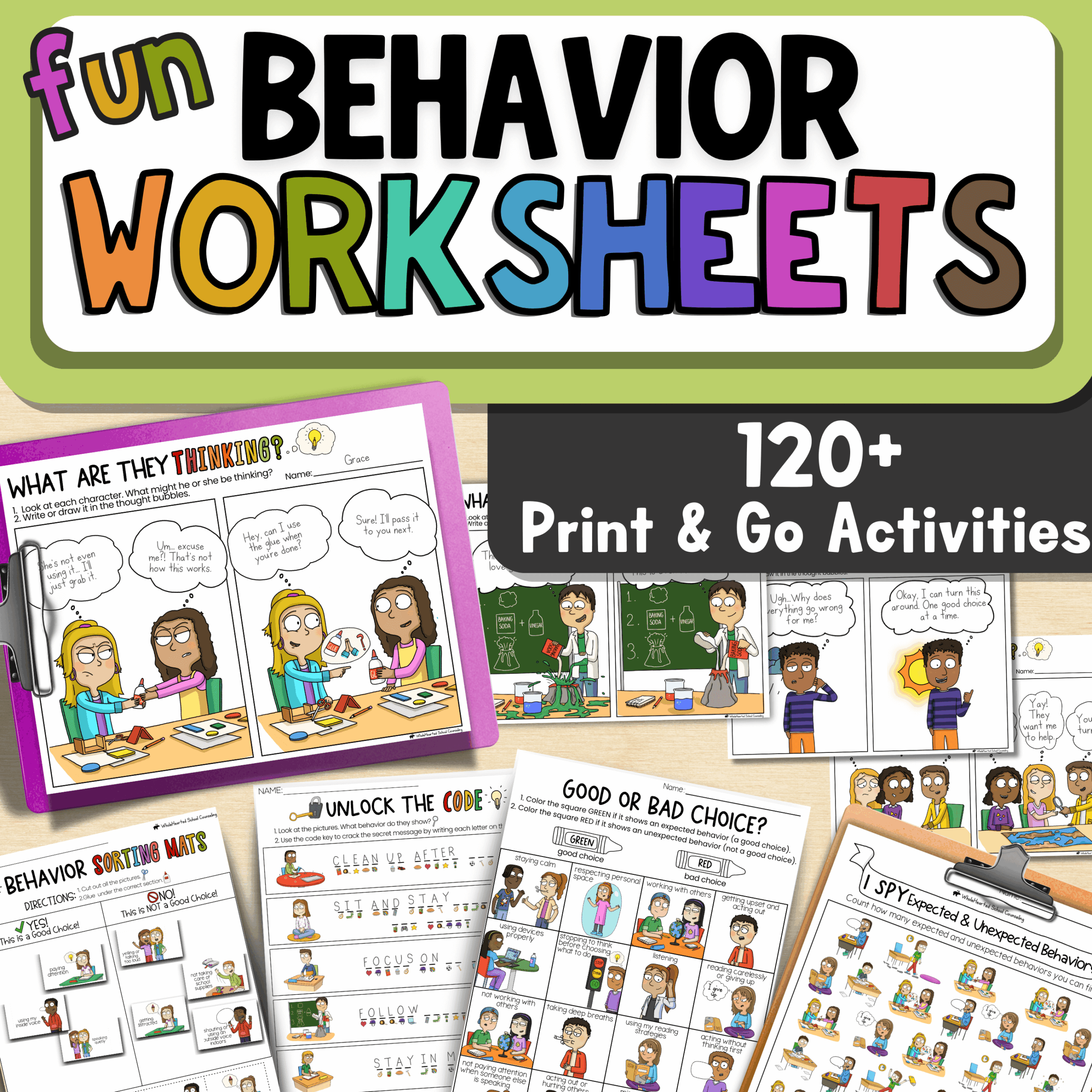 Expected Behavior worksheets SEl activities for classroom management 2