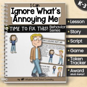 I Can Ignore What's Annoying Me SEL toolkit cover for K–3 students