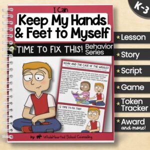 Behavior toolkit for teaching K–3 students self-control with story, token board, and award.