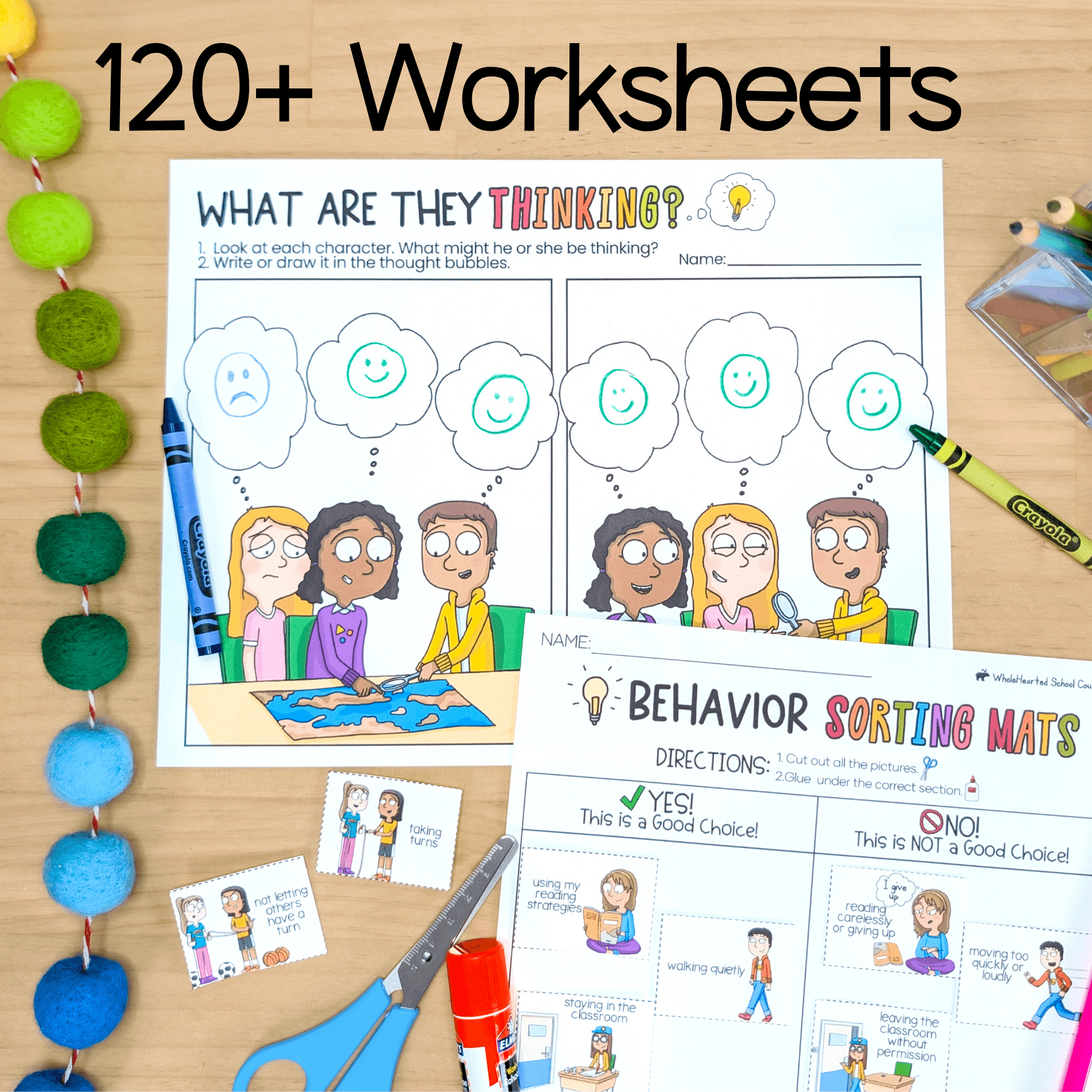 k-3-classroom-behavior-lessons-sel-activities-and-intervention-tools SEL worksheets and behavior activities for elementary students that support self-regulation, focus, and responsible decision-making.