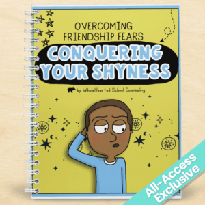 Cover of "Conquering Your Shyness," a kid-friendly social skills guide to help children overcome friendship fears and build confidence.