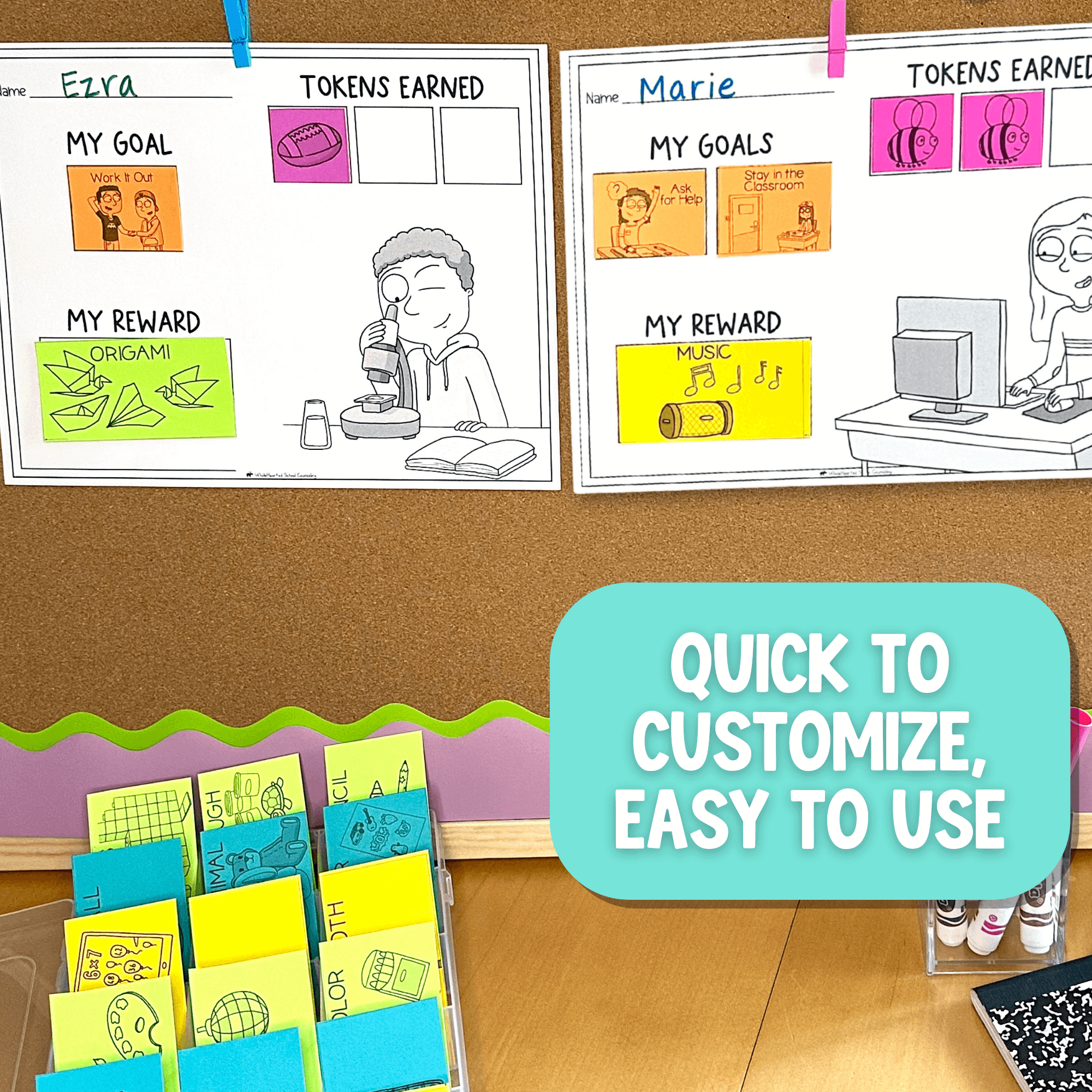 Token Boards Punch Cards Positive Behavior Classroom Management (3)