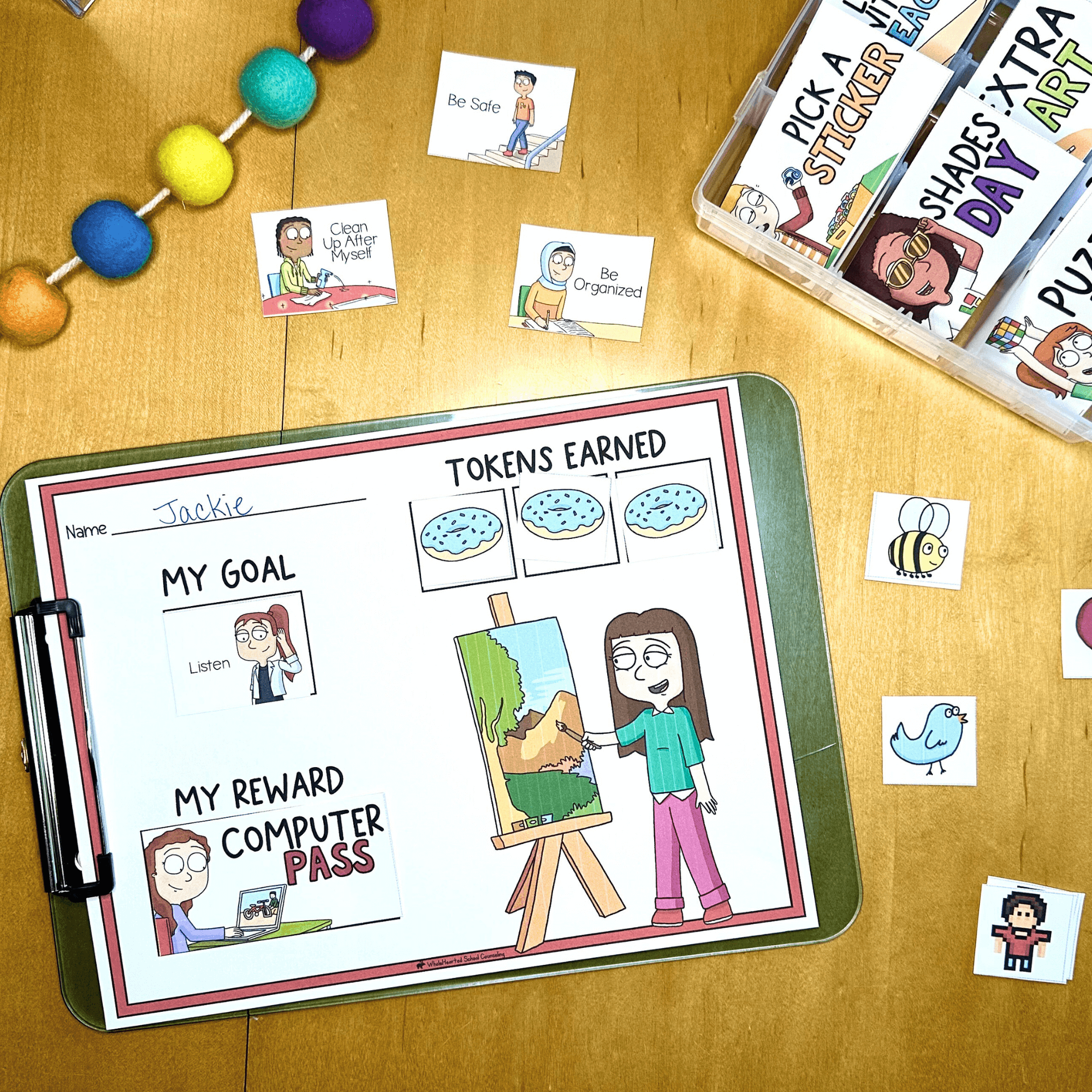 Token Boards Punch Cards Positive Behavior Classroom Management (8)