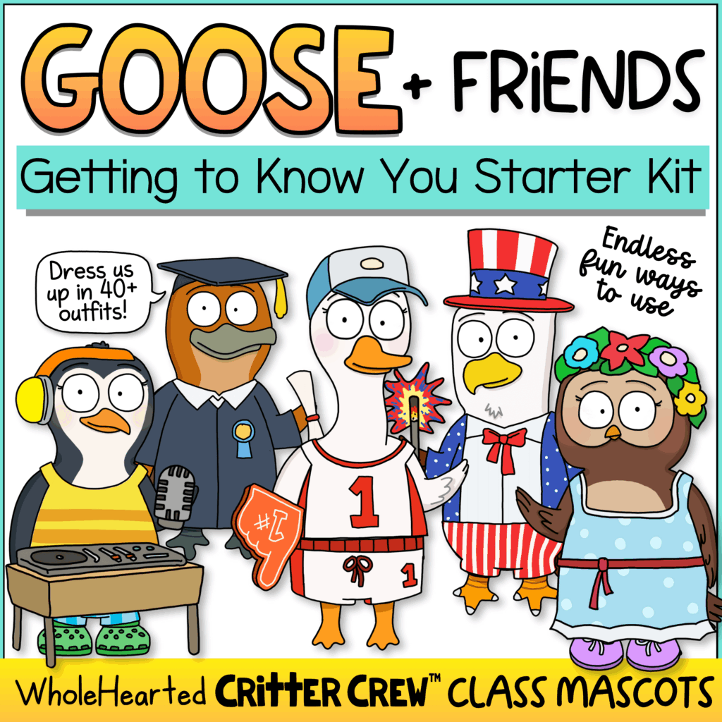 classroom mascot system with animal characters used to build classroom community