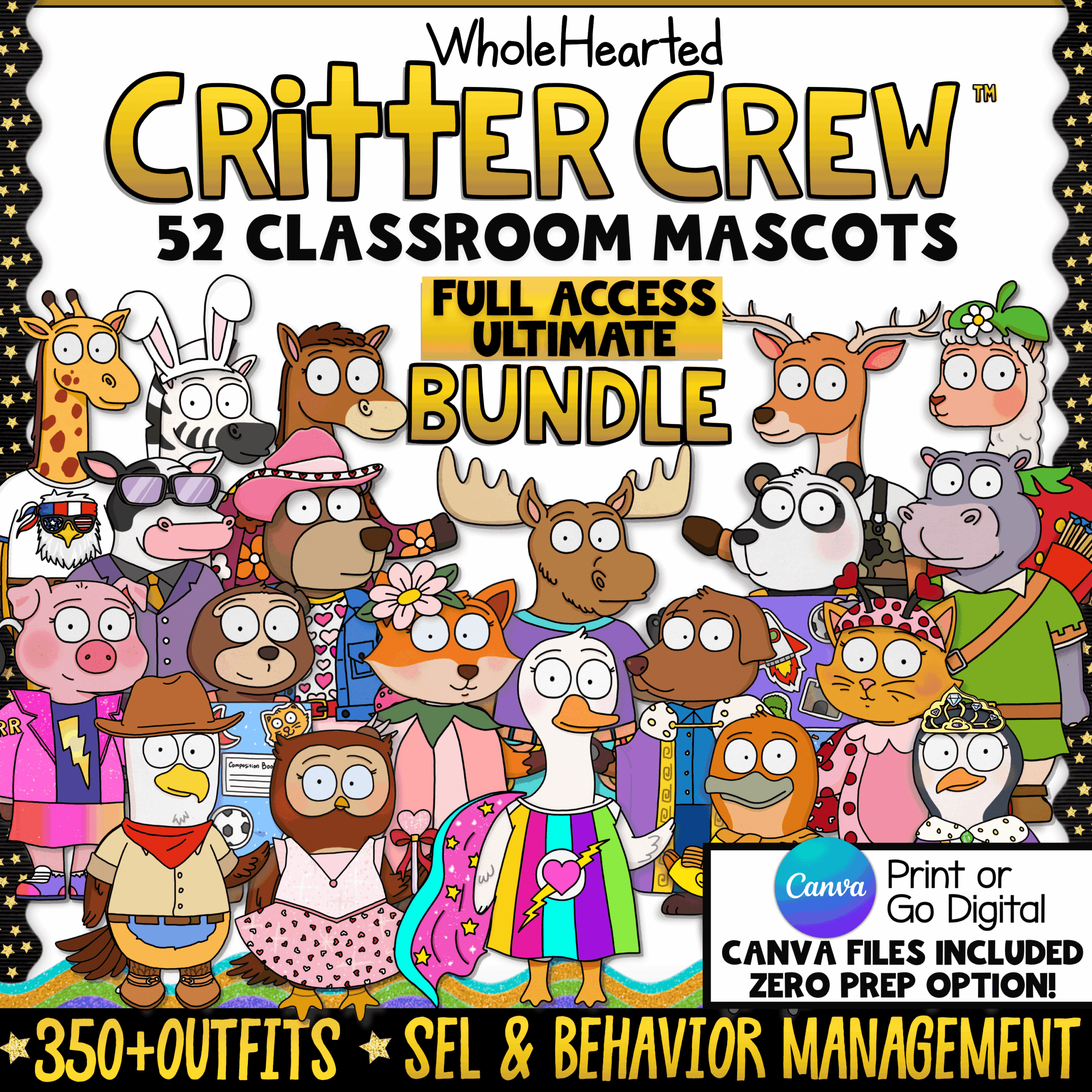 Classroom Goose Critter Crew Free Class Goose Mascots SEL Behavior Management Routines