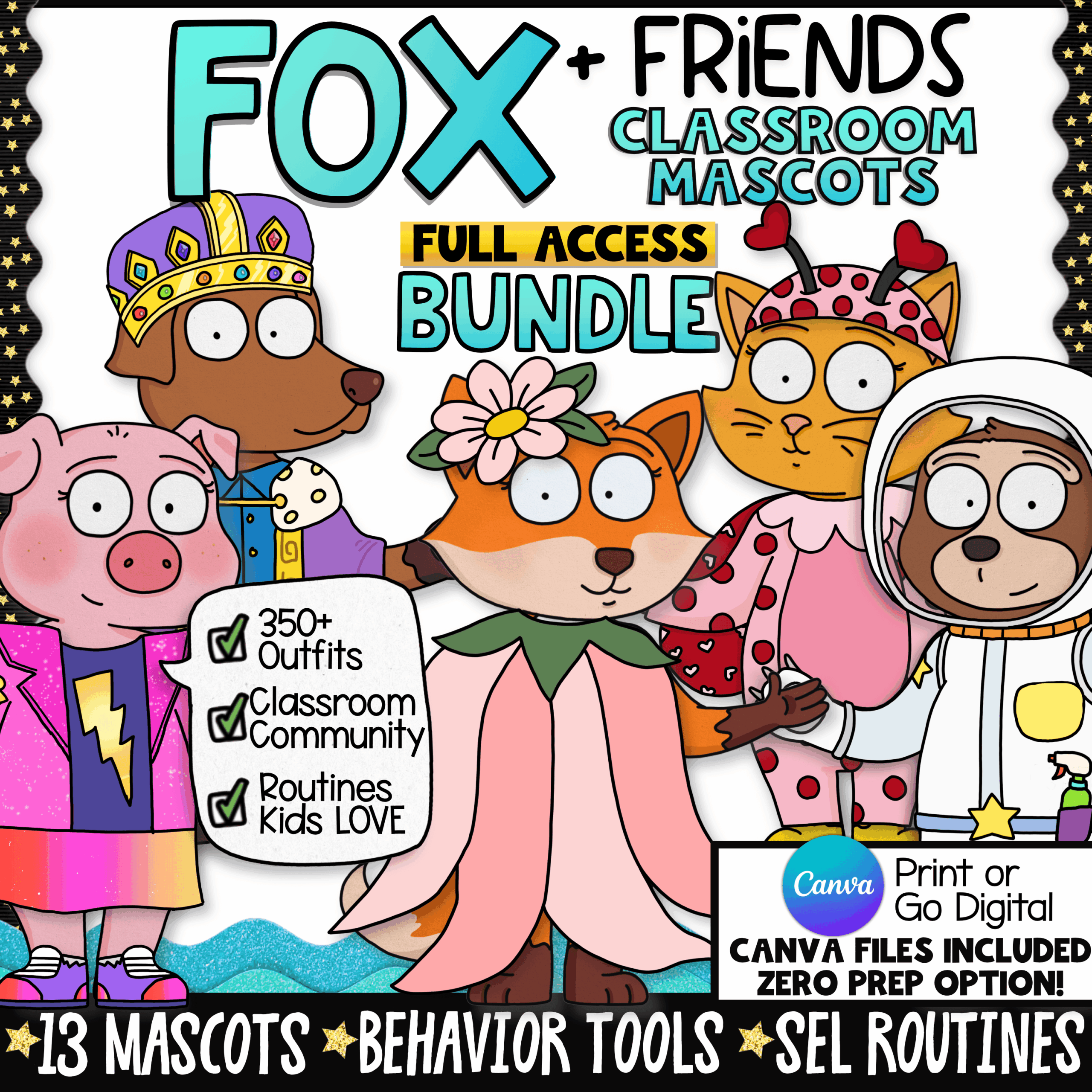 Classroom Goose Critter Crew Moose Growing Bundle SEL Behavior Management Bulletin Board (3)