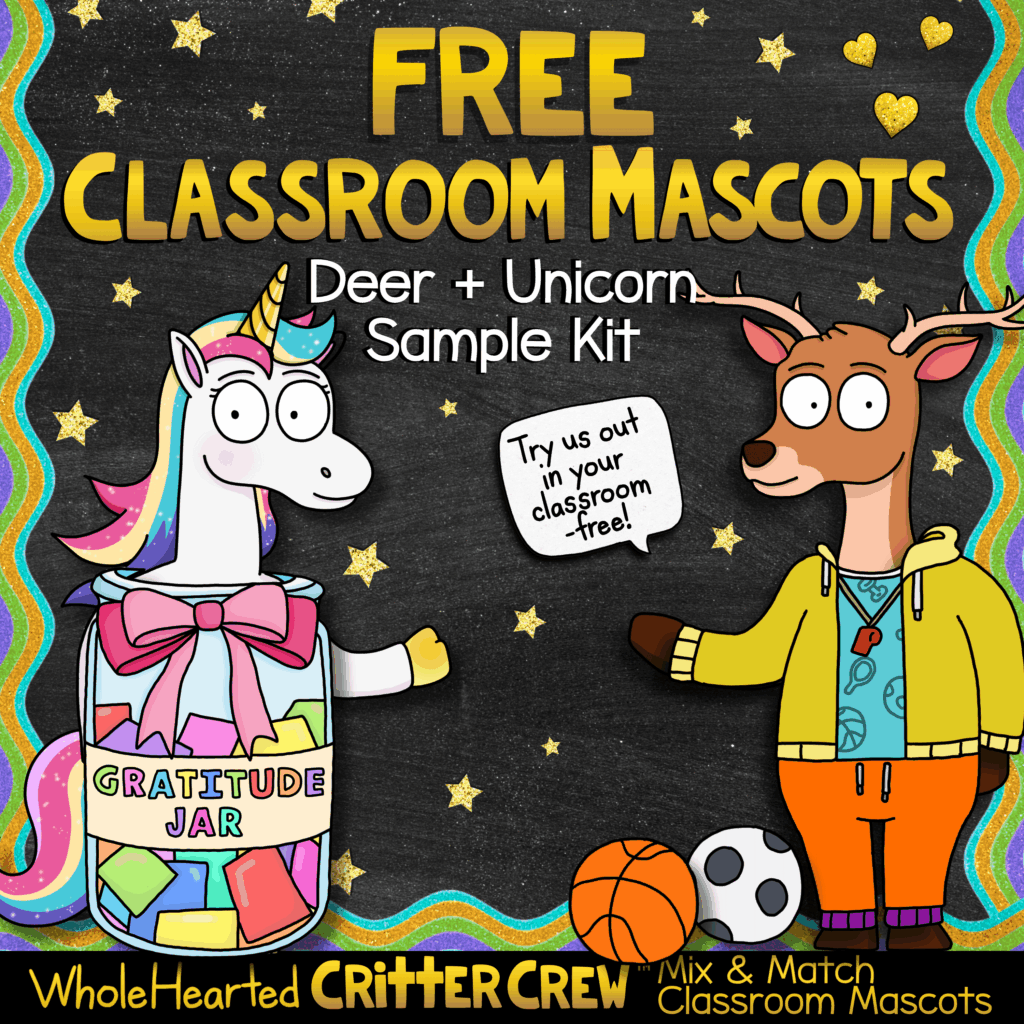 free classroom goose mascot classroom systems sel back to school unicorn and deer critter crew