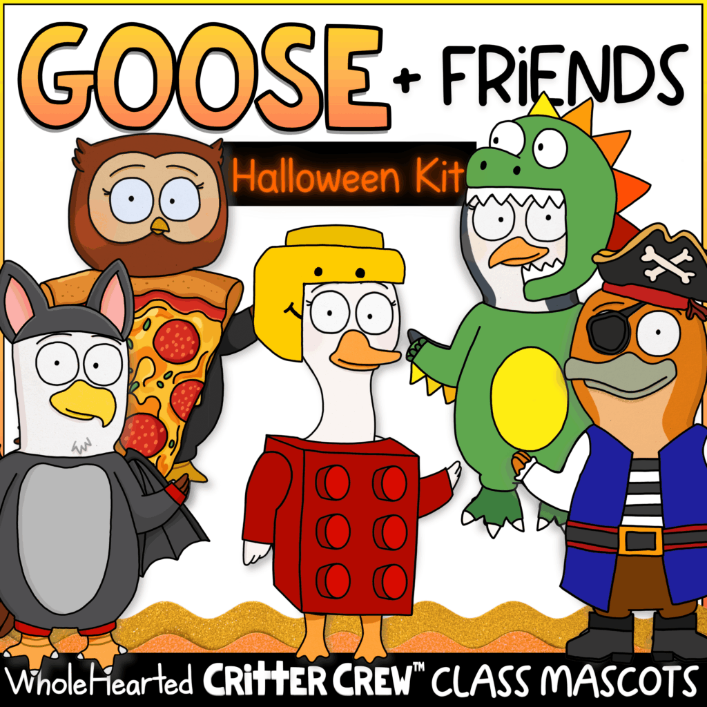 Halloween Goose Classroom Mascot SEL Activities